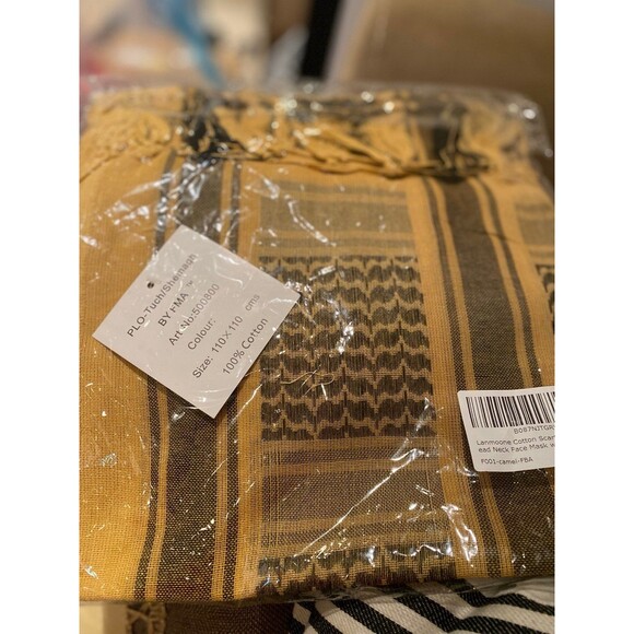Brand New 100% Organic Cotton Military Strength Head Neck & Face Unisex Scarf - Picture 8 of 12